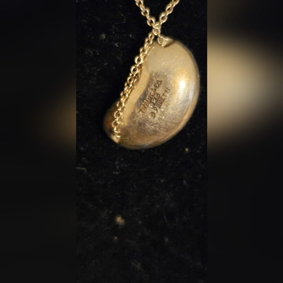 EUC Tiffany & Co bean pendant necklace - Picture 3 of 4